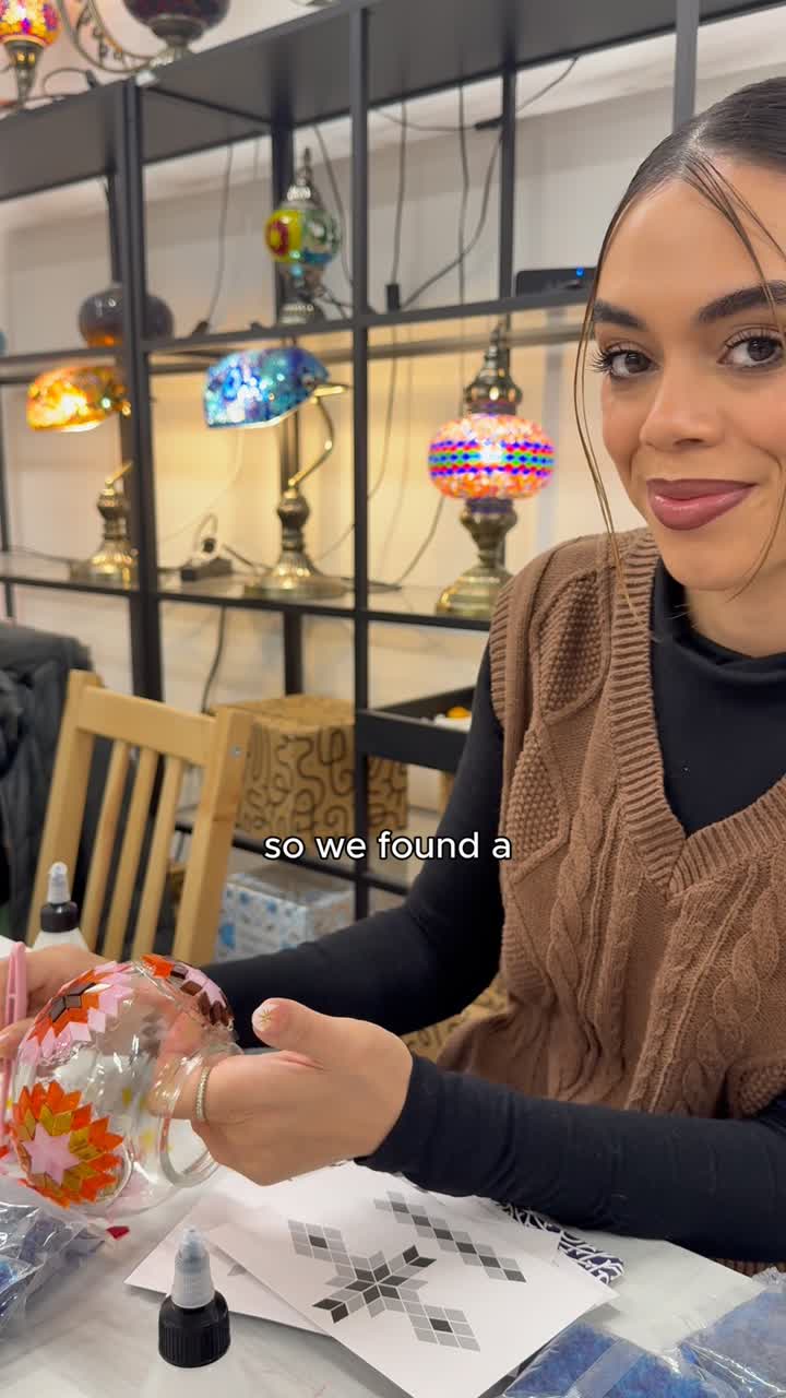 ClassBento Mosaic Lamp Making Experience video