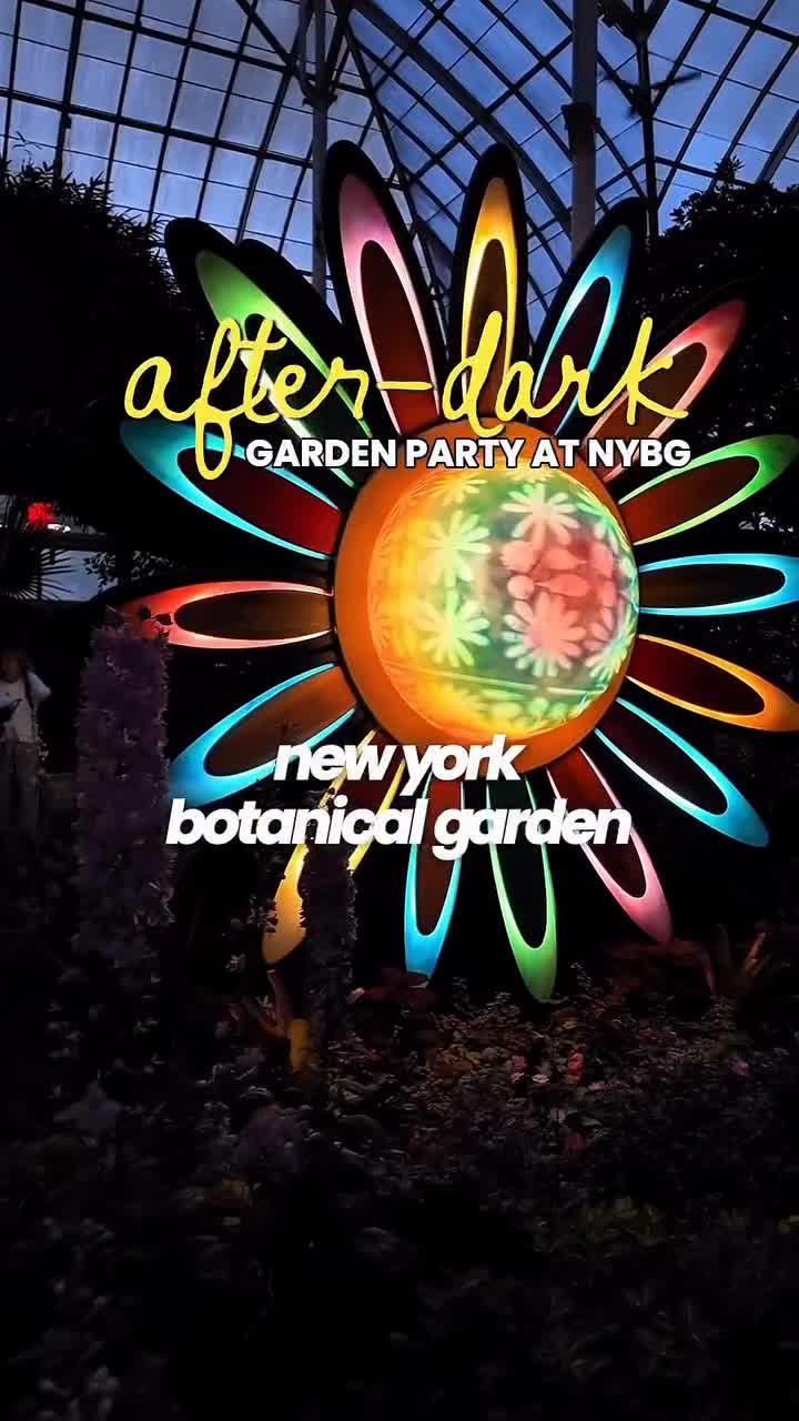 NYBG Liquid Lights + Flower Power After Dark video